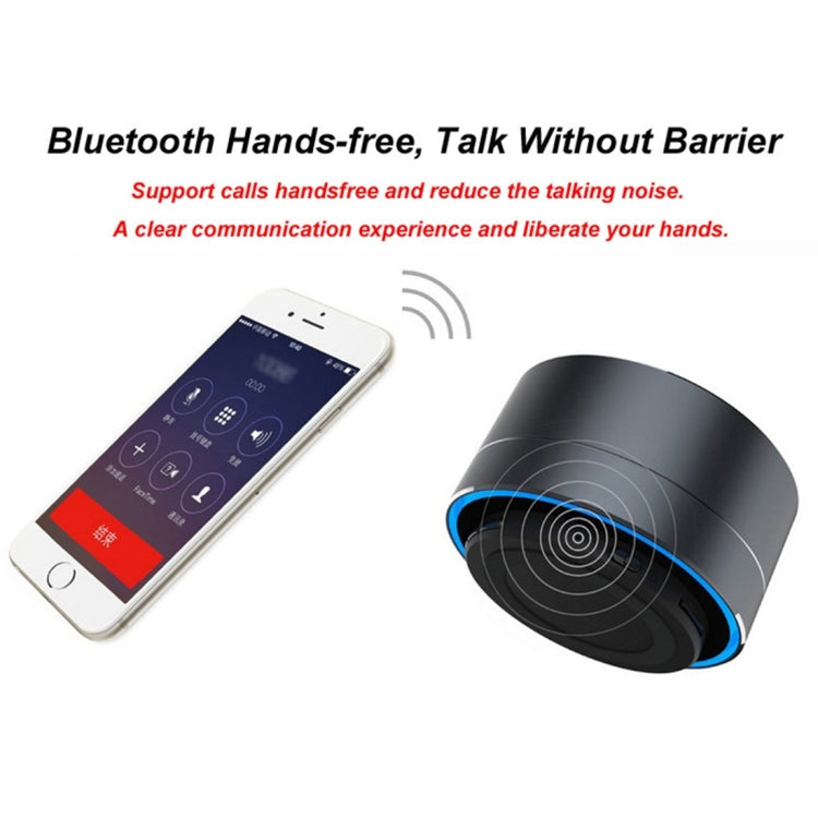 Tragbarer Mini-Bluetooth-Lautsprecher A10 mit integriertem Mikrofon und LED, unterstützt Freisprechanrufe und TF-Karte
