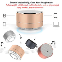 Tragbarer Mini-Bluetooth-Lautsprecher A10 mit integriertem Mikrofon und LED, unterstützt Freisprechanrufe und TF-Karte