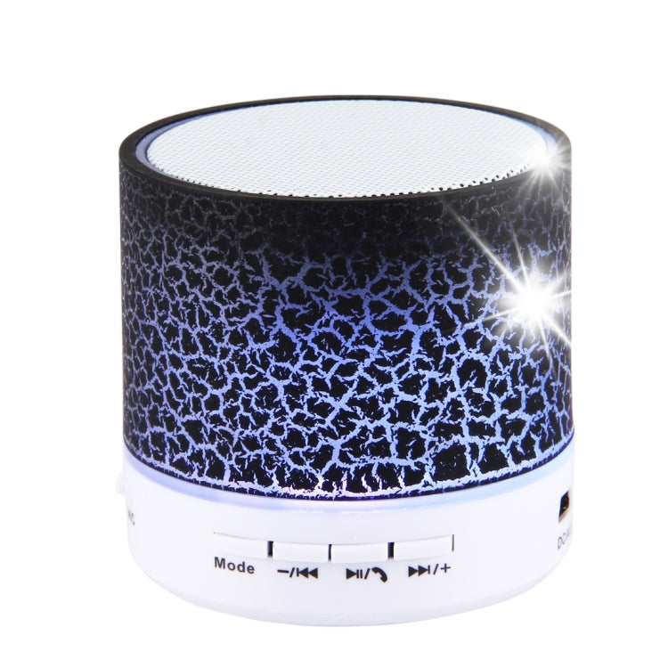 Tragbarer Mini-Bluetooth-Stereolautsprecher A9 Glare Crack mit LED-Licht, integriertem Mikrofon, Unterstützung für Freisprechanrufe und TF-Karte