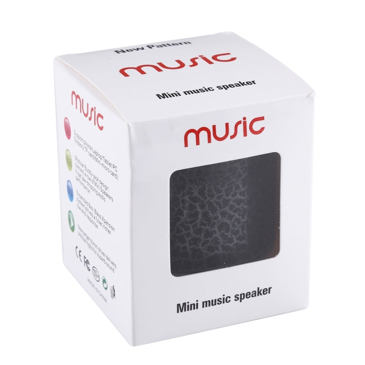 Tragbarer Mini-Bluetooth-Stereolautsprecher A9 Glare Crack mit LED-Licht, integriertem Mikrofon, Unterstützung für Freisprechanrufe und TF-Karte