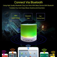 Tragbarer Mini-Bluetooth-Stereolautsprecher A9 Glare Crack mit LED-Licht, integriertem Mikrofon, Unterstützung für Freisprechanrufe und TF-Karte
