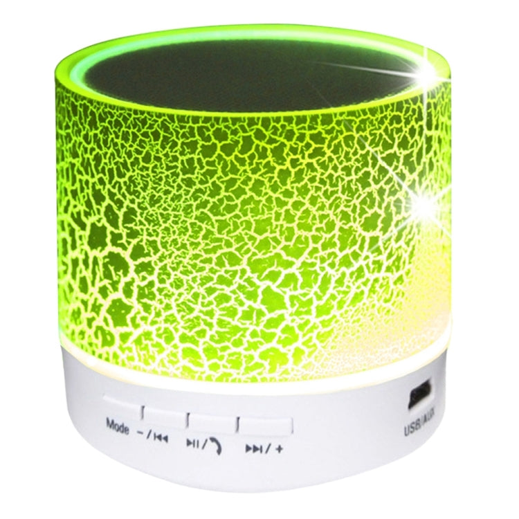 Tragbarer Mini-Bluetooth-Stereolautsprecher A9 Glare Crack mit LED-Licht, integriertem Mikrofon, Unterstützung für Freisprechanrufe und TF-Karte