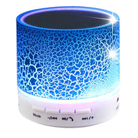 Tragbarer Mini-Bluetooth-Stereolautsprecher A9 Glare Crack mit LED-Licht, integriertem Mikrofon, Unterstützung für Freisprechanrufe und TF-Karte