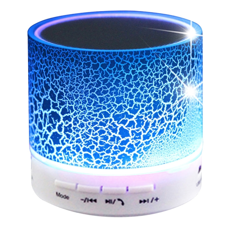 Tragbarer Mini-Bluetooth-Stereolautsprecher A9 Glare Crack mit LED-Licht, integriertem Mikrofon, Unterstützung für Freisprechanrufe und TF-Karte