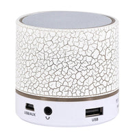 Tragbarer Mini-Bluetooth-Stereolautsprecher A9 Glare Crack mit LED-Licht, integriertem Mikrofon, Unterstützung für Freisprechanrufe und TF-Karte