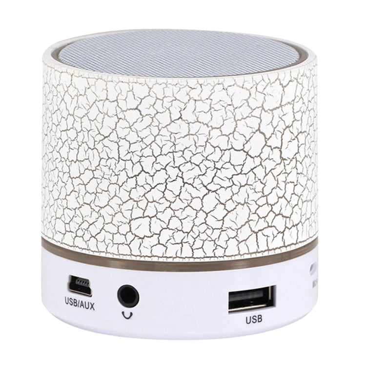 Tragbarer Mini-Bluetooth-Stereolautsprecher A9 Glare Crack mit LED-Licht, integriertem Mikrofon, Unterstützung für Freisprechanrufe und TF-Karte