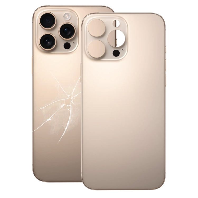 Für iPhone 16 Pro Einfacher Austausch der großen Kamera-Loch-Glas-Akkuabdeckung auf der Rückseite, For iPhone 16 Pro(Not Disassemble)