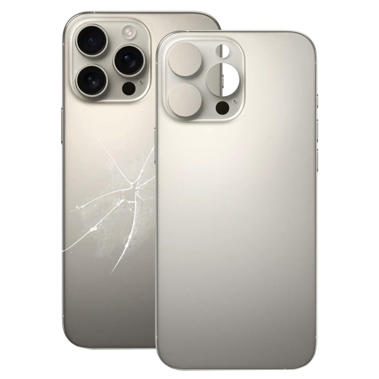 Für iPhone 16 Pro Einfacher Austausch der großen Kamera-Loch-Glas-Akkuabdeckung auf der Rückseite, For iPhone 16 Pro(Not Disassemble)