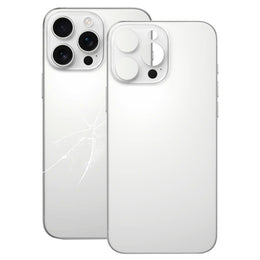 Für iPhone 16 Pro Einfacher Austausch der großen Kamera-Loch-Glas-Akkuabdeckung auf der Rückseite, For iPhone 16 Pro(Not Disassemble)