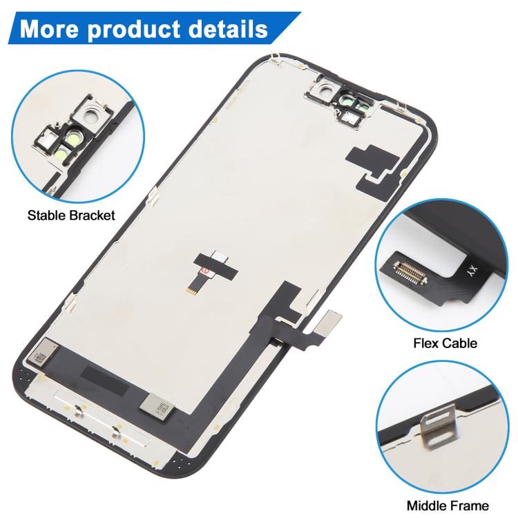 Für iPhone 16 HD+ Incell-LCD-Bildschirm mit vollständiger Digitizer-Montage, For iPhone 16(HD+ incell)
