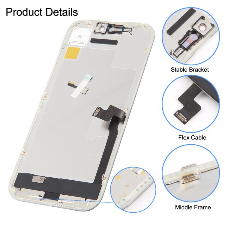 GX Hart-OLED-Bildschirm für iPhone 16 Pro, For iPhone 16 Pro