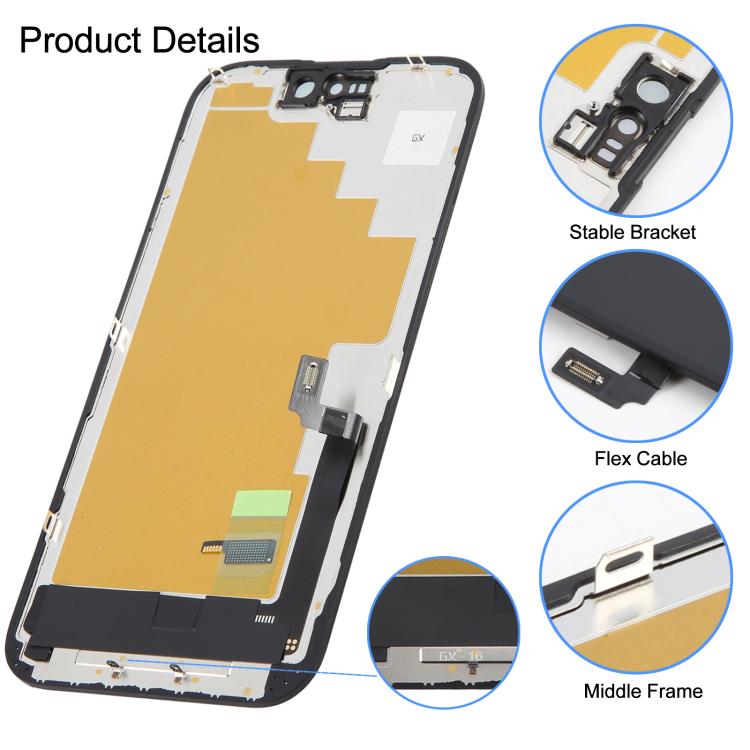 GX Hart-OLED-Bildschirm für iPhone 16, For iPhone 16(GX Hard LCD)