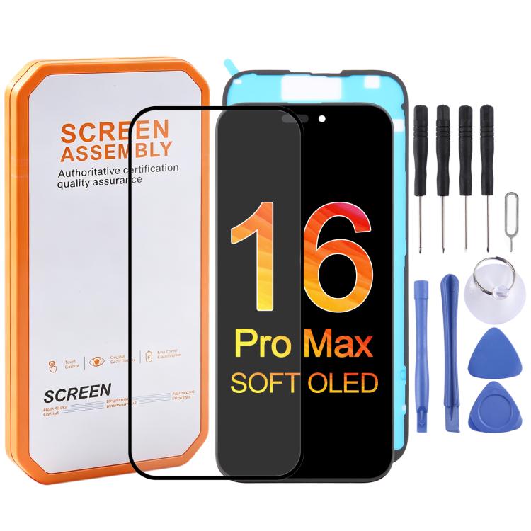 HXL Soft OLED-Display für iPhone 16 Pro Max, For iPhone 16 Pro Max