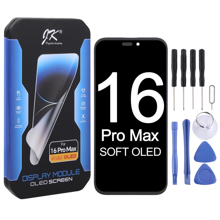 JK Soft OLED LCD-Bildschirm für iPhone 16 Pro Max, For iPhone 16 Pro Max