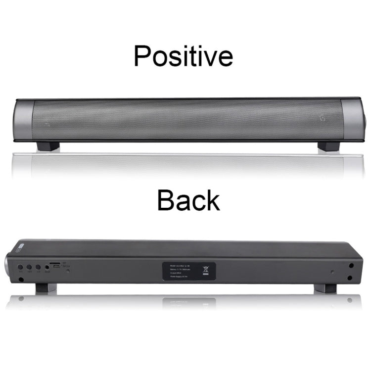 Soundbar LP-08 (CE0152) USB MP3-Player 2.1CH Bluetooth Wireless Soundbar-Lautsprecher mit Fernbedienung, CE0152 Black, CE0152 Gold
