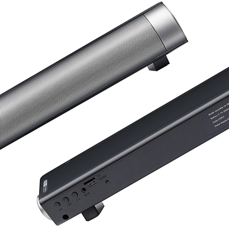 Soundbar LP-08 (CE0152) USB MP3-Player 2.1CH Bluetooth Wireless Soundbar-Lautsprecher mit Fernbedienung, CE0152 Black, CE0152 Gold
