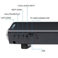 Soundbar LP-08 (CE0152) USB MP3-Player 2.1CH Bluetooth Wireless Soundbar-Lautsprecher mit Fernbedienung, CE0152 Black, CE0152 Gold
