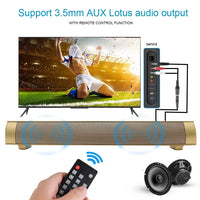 Soundbar LP-08 (CE0152) USB MP3-Player 2.1CH Bluetooth Wireless Soundbar-Lautsprecher mit Fernbedienung, CE0152 Black, CE0152 Gold