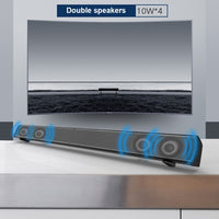 Soundbar LP-09 (CE0148) Heimkino-Bluetooth-Soundbar-Lautsprecher mit Fernbedienung, CE0148 Black