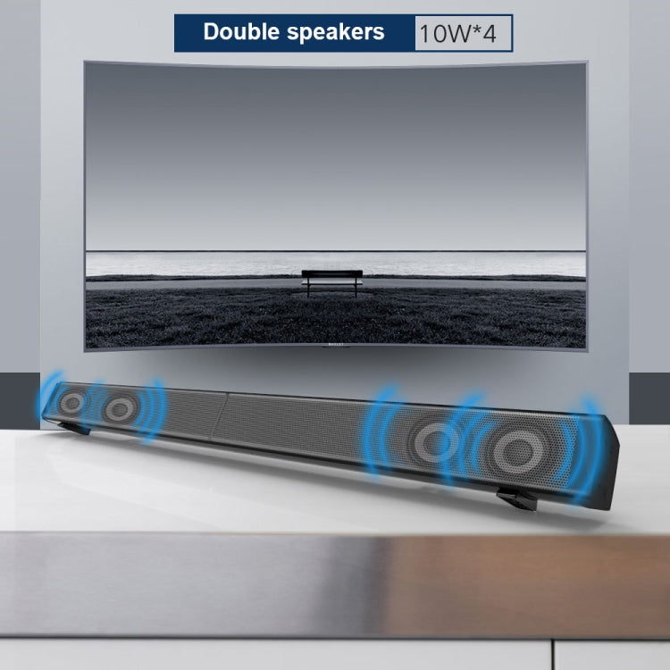 Soundbar LP-09 (CE0148) Heimkino-Bluetooth-Soundbar-Lautsprecher mit Fernbedienung, CE0148 Black