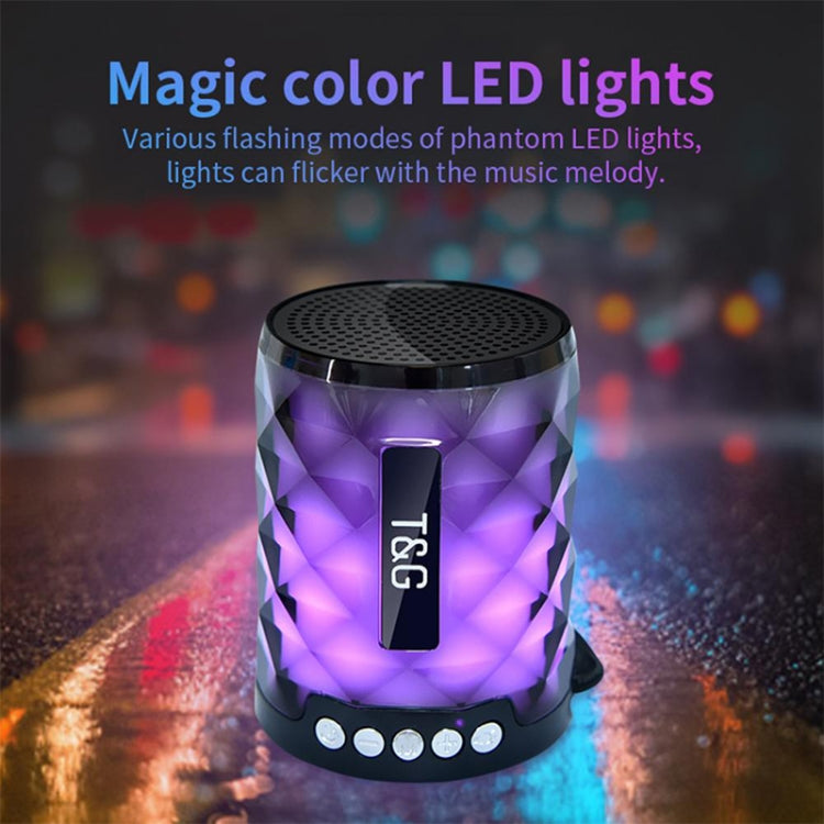 T&G TG155 Bluetooth 4.2 Mini tragbarer kabelloser Bluetooth-Lautsprecher mit bunten Lichtern
