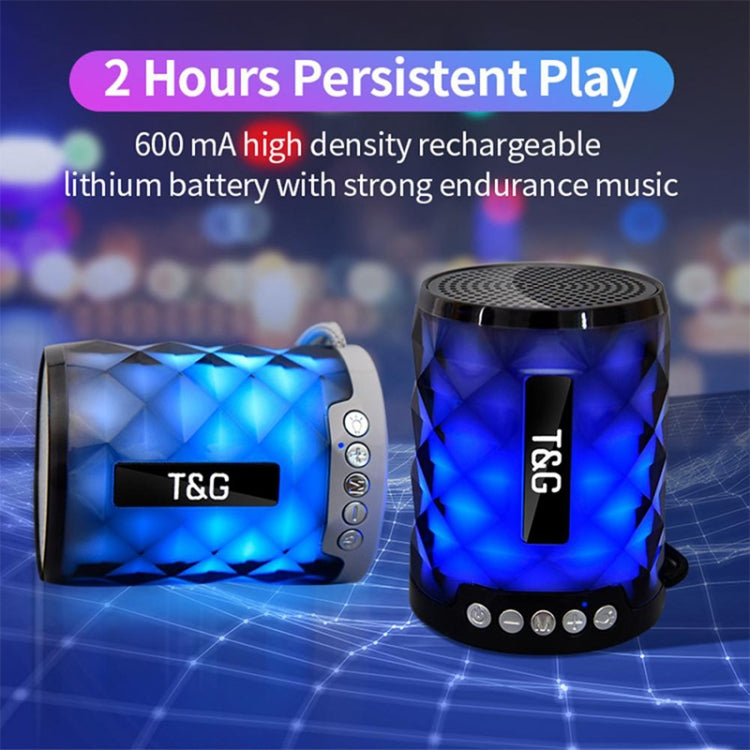 T&G TG155 Bluetooth 4.2 Mini tragbarer kabelloser Bluetooth-Lautsprecher mit bunten Lichtern
