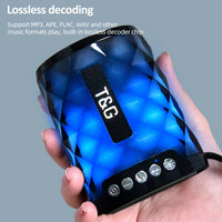 T&G TG155 Bluetooth 4.2 Mini tragbarer kabelloser Bluetooth-Lautsprecher mit bunten Lichtern