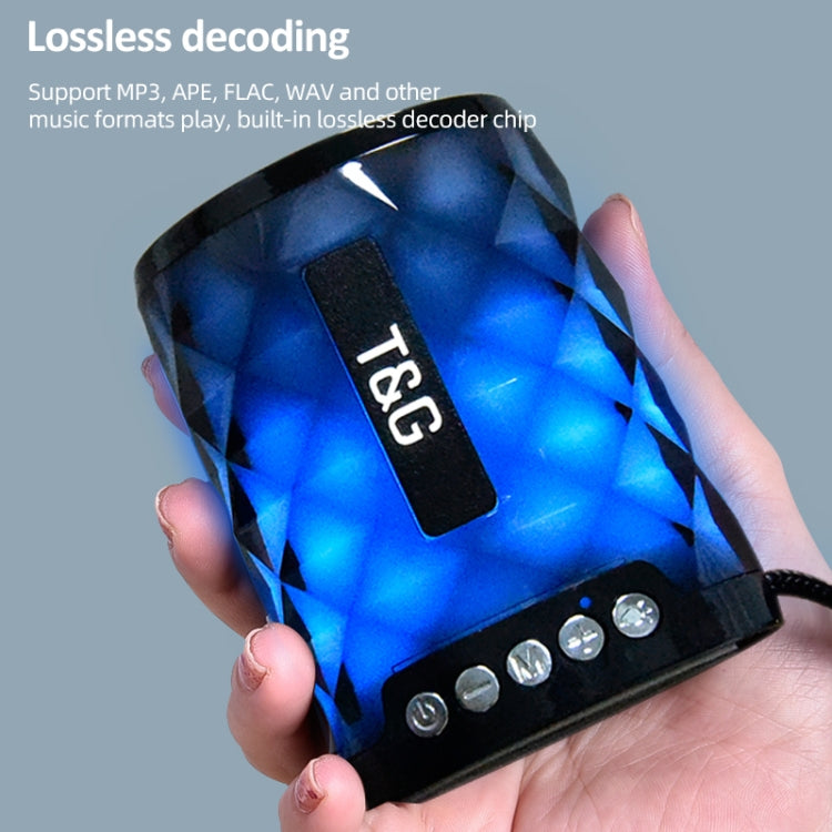 T&G TG155 Bluetooth 4.2 Mini tragbarer kabelloser Bluetooth-Lautsprecher mit bunten Lichtern