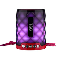T&G TG155 Bluetooth 4.2 Mini tragbarer kabelloser Bluetooth-Lautsprecher mit bunten Lichtern