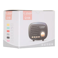 Q108 Retro Mini Wireless Bluetooth Lautsprecher, unterstützt Freisprecheinrichtung / TF-Karte / U-Disk / FM