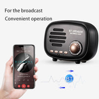 Q108 Retro Mini Wireless Bluetooth Lautsprecher, unterstützt Freisprecheinrichtung / TF-Karte / U-Disk / FM