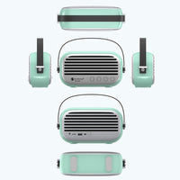 NewRixing NR-3000 Stilvoller Haushalts-Bluetooth-Lautsprecher mit Freisprechfunktion, unterstützt TF-Karte, USB, FM und AUX