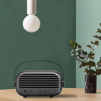 NewRixing NR-3000 Stilvoller Haushalts-Bluetooth-Lautsprecher mit Freisprechfunktion, unterstützt TF-Karte, USB, FM und AUX