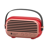 NewRixing NR-3000 Stilvoller Haushalts-Bluetooth-Lautsprecher mit Freisprechfunktion, unterstützt TF-Karte, USB, FM und AUX