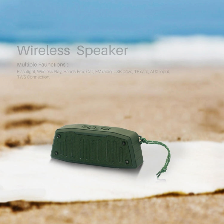 NewRixing NR-4019 Tragbarer Bluetooth-Außenlautsprecher mit Freisprechfunktion, unterstützt TF-Karte, USB, FM und AUX