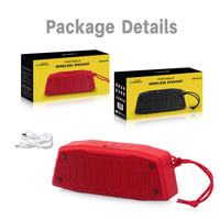 NewRixing NR-4019 Tragbarer Bluetooth-Außenlautsprecher mit Freisprechfunktion, unterstützt TF-Karte, USB, FM und AUX