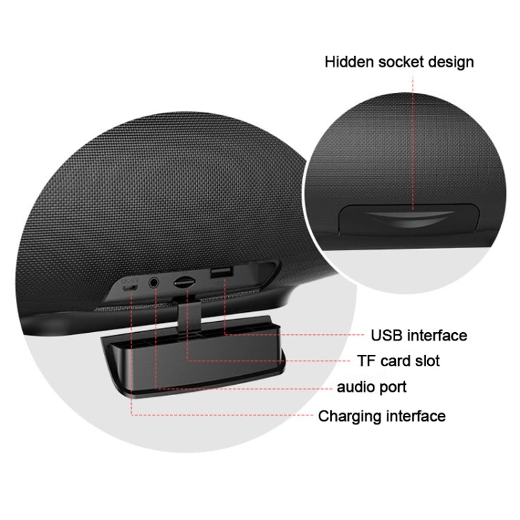 ZEALOT S27 Multifunktionaler kabelloser Bass-Bluetooth-Lautsprecher, integriertes Mikrofon, unterstützt Bluetooth-Anrufe, AUX und TF-Karte sowie 1 x 93 mm + 2 x 66 mm Lautsprecher, S27