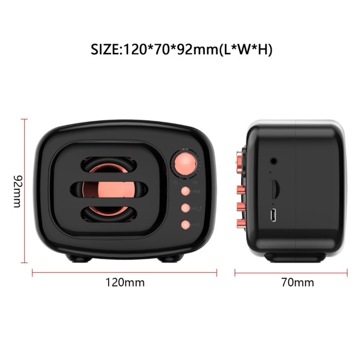 B11 Bluetooth 5.0 kabelloser Bluetooth-Lautsprecher im Retro-Stil, unterstützt Freisprechen, 32 GB TF-Karte und 3,5-mm-Audio-Buchse