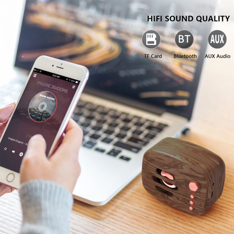 B11 Bluetooth 5.0 kabelloser Bluetooth-Lautsprecher im Retro-Stil, unterstützt Freisprechen, 32 GB TF-Karte und 3,5-mm-Audio-Buchse
