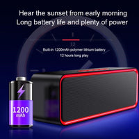 SC211 Tragbarer Subwoofer, kabelloser Bluetooth-Lautsprecher, Bluetooth 5.0, unterstützt TF-Karte, U-Disk und 3,5 mm AUX