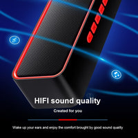 SC211 Tragbarer Subwoofer, kabelloser Bluetooth-Lautsprecher, Bluetooth 5.0, unterstützt TF-Karte, U-Disk und 3,5 mm AUX