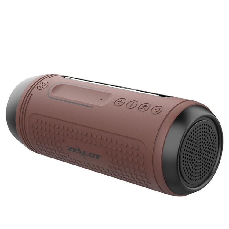 ZEALOT A1 Multifunktionaler kabelloser Bass-Bluetooth-Lautsprecher, integriertes Mikrofon, unterstützt Bluetooth-Anrufe, AUX, TF-Karte und LED-Leuchten