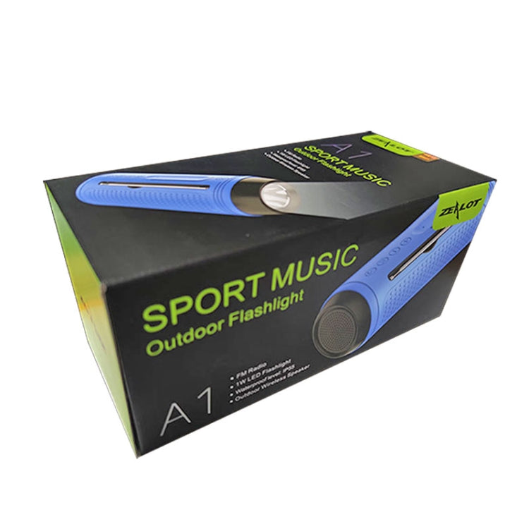 ZEALOT A1 Multifunktionaler kabelloser Bass-Bluetooth-Lautsprecher, integriertes Mikrofon, unterstützt Bluetooth-Anrufe, AUX, TF-Karte und LED-Leuchten