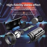 ZEALOT A1 Multifunktionaler kabelloser Bass-Bluetooth-Lautsprecher, integriertes Mikrofon, unterstützt Bluetooth-Anrufe, AUX, TF-Karte und LED-Leuchten
