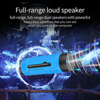 ZEALOT A2 Multifunktionaler kabelloser Bass-Bluetooth-Lautsprecher, integriertes Mikrofon, unterstützt Bluetooth-Anrufe, AUX, TF-Karte und LED-Leuchten