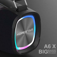 HOPESTAR A6X TWS Tragbarer Outdoor-Bluetooth-Lautsprecher mit bunten Musiklichtern, unterstützt Powerbank und Freisprechfunktion sowie U-Disk, TF-Karte und 3,5-mm-AUX, A6X Black, A6X Green
