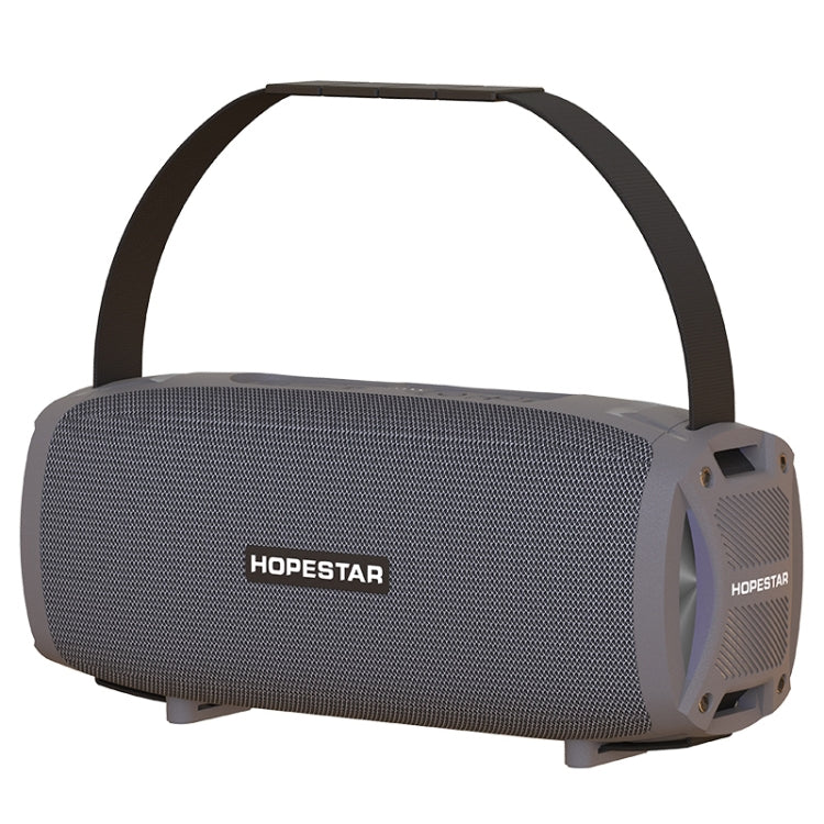 HOPESTAR H24 Pro TWS Tragbarer, wasserdichter, gewebter, strukturierter Bluetooth-Außenlautsprecher mit Rhythmuslicht, Unterstützung für Freisprechanrufe, U-Disk, TF-Karte und 3,5-mm-AUX und FM, H24 Pro Black, H24 Pro Grey, H24 Pro Blue, H24 Pro Red