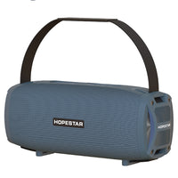 HOPESTAR H24 Pro TWS Tragbarer, wasserdichter, gewebter, strukturierter Bluetooth-Außenlautsprecher mit Rhythmuslicht, Unterstützung für Freisprechanrufe, U-Disk, TF-Karte und 3,5-mm-AUX und FM, H24 Pro Black, H24 Pro Grey, H24 Pro Blue, H24 Pro Red