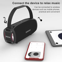 HOPESTAR H24 Pro TWS Tragbarer, wasserdichter, gewebter, strukturierter Bluetooth-Außenlautsprecher mit Rhythmuslicht, Unterstützung für Freisprechanrufe, U-Disk, TF-Karte und 3,5-mm-AUX und FM, H24 Pro Black, H24 Pro Grey, H24 Pro Blue, H24 Pro Red