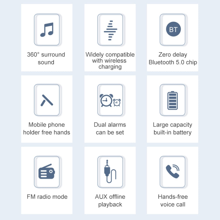 awei Y332 kabelloser Lade-Bluetooth 5.0-Lautsprecher, unterstützt Freisprech-Sprachanrufe